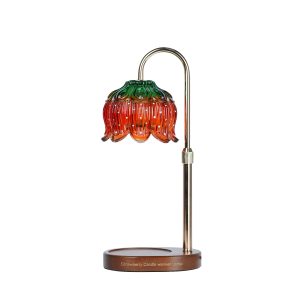 Strawberry Candle Warmer Lamp with Timer & Dimmer with 2 Bulbs, Adjustable Height Light for Jar Candles, Bedroom Decor