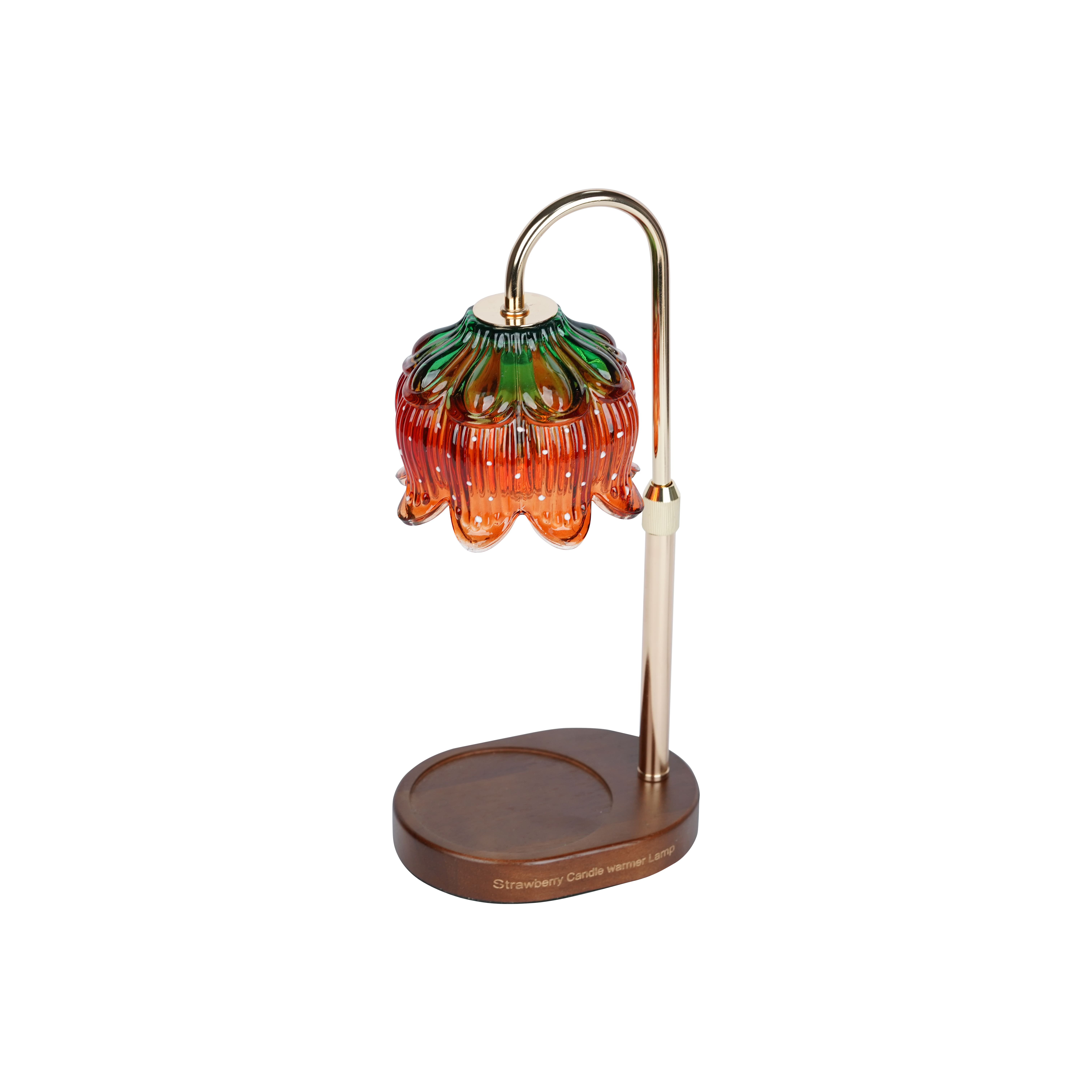 Strawberry Candle Warmer Lamp with Timer & Dimmer with 2 Bulbs, Adjustable Height Light for Jar Candles, Bedroom Decor - Image 8